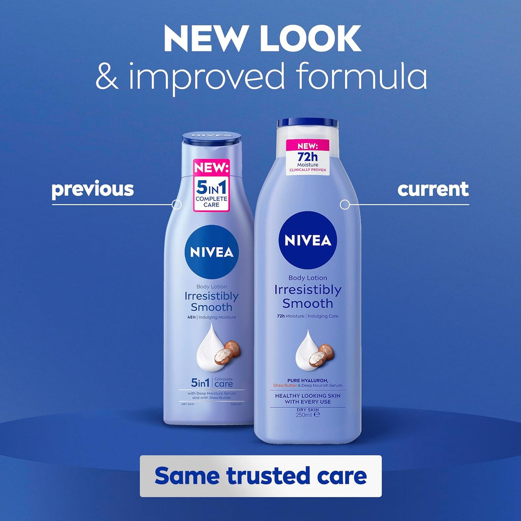 Nivea Irresistibly Smooth Body Lotion For Dry Skin 250ml / 400ml